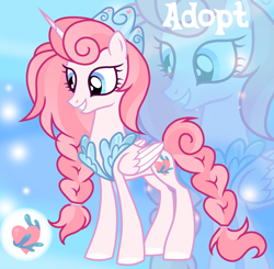 Size: 1280x1253 | Tagged: safe, artist:vi45, oc, alicorn, pony, crown, female, jewelry, mare, regalia, solo