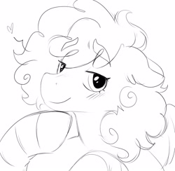 Size: 1252x1220 | Tagged: safe, artist:sparjechkaa, g4, bust, clothes, curly mane, gift art, lidded eyes, sketch, socks