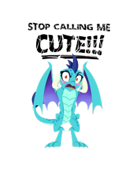 Size: 2153x2786 | Tagged: safe, artist:jo-bac, princess ember, dragon, g4, gauntlet of fire, my little pony: friendship is magic, angry, blatant lies, blushing, cute, emberbetes, female, i'm not cute, movie quote in the comments, screaming, simple background, solo, transparent background, tsundember, tsundere, yelling