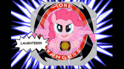 Size: 828x465 | Tagged: safe, artist:2025forever, pinkie pie, earth pony, g4, element of laughter, female, pony rangers, power rangers, solo