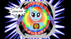 Size: 828x465 | Tagged: safe, artist:2025forever, rainbow dash, pegasus, g4, female, loyalty, pony rangers, power rangers, solo