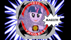 Size: 828x465 | Tagged: safe, artist:2025forever, twilight sparkle, g4, element of magic, female, magic, pony rangers, power rangers, solo