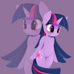 Size: 2000x2000 | Tagged: safe, artist:posionjoke, twilight sparkle, pony, unicorn, semi-anthro, g4, belly, bipedal, blushing, cute, female, hind legs, horn, legs together, mare, solo, twiabetes, unicorn twilight, zoom layer