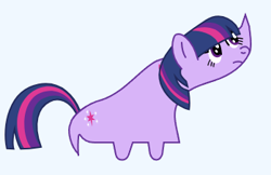 Size: 349x226 | Tagged: safe, artist:firlin123, twilight sparkle, unicorn, g4, abomination, female, horn, mare, simple background, unicorn twilight, white background