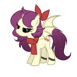 Size: 1024x1024 | Tagged: safe, oc, oc only, oc:erhai ripple, bat pony, pony, unicorn, horn