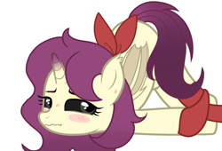 Size: 1996x1356 | Tagged: safe, oc, oc:erhai ripple, bat pony, pony, unicorn, blushing, female, horn, mare, solo