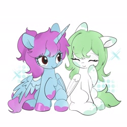 Size: 2048x2048 | Tagged: safe, oc, oc:jademoon shootingstar, oc:qiran, alicorn