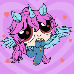 Size: 4134x4134 | Tagged: safe, oc, oc:qiran, alicorn, the powerpuff girls