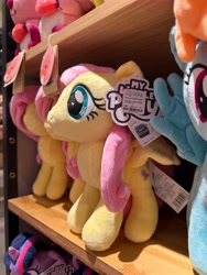 Size: 4284x5712 | Tagged: safe, reesee, fluttershy, rainbow dash, twilight sparkle, pegasus, plush pony, pony, g4, chinese, hoers, irl, photo, plushie, pony plushie, shelf, side view, wings