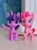 Size: 3058x4078 | Tagged: safe, pinkie pie, twilight sparkle, alicorn, g4, g4.5, my little pony: pony life, official, cracking, figure, front view, irl, kinder egg, looking at someone, merchandise, open mouth, photo, raised hoof, spread wings, toy, twilight sparkle (alicorn), wings