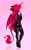 Size: 1252x2048 | Tagged: safe, artist:shooshaa, oc, oc only, oc:heart throb, alicorn, bat pony, bat pony alicorn, anthro, unguligrade anthro, bat wings, clothes, eye clipping through hair, female, fingerless gloves, gloves, grin, horn, latex, latex dress, latex gloves, latex socks, leonine tail, looking at you, looking back, looking back at you, smiling, socks, solo, tail, wings