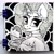 Size: 2992x2992 | Tagged: safe, artist:lilacclime, saffron masala, pony, unicorn, g4, black and white, clothes, cup, desktop ponies, female, grayscale, horn, indian, inktober 2023, jewelry, looking at you, mare, monochrome, pixel art, solo, sprite, teacup, watermark