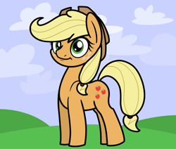 Size: 2048x1733 | Tagged: safe, artist:ewoudcponies, applejack, earth pony, pony, g4, female, mare, outdoors, solo, standing