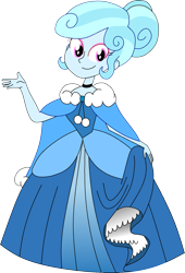 Size: 1167x1716 | Tagged: safe, artist:rarity525, oc, oc only, oc:jemima sparkle, oc:jemimasparkle, human, equestria girls, g4, cape, cinderella, clothes, dress, female, gown, looking at you, petticoat, princess, princess costume, princess dress, smiling, smiling at you, solo