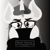 Size: 1920x1920 | Tagged: safe, artist:anyothermailpony, moondancer, pony, unicorn, g4, album cover, album parody, bust, clothes, covering mouth, ear fluff, eyebrows, eyelashes, eyeliner, female, glasses, hair tie, horn, makeup, mare, messy mane, monochrome, parody, portrait, solo, staring at you, striped mane, sweater, taped glasses