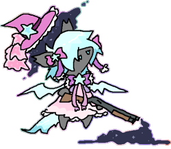 Size: 482x421 | Tagged: safe, artist:guwauu, oc, oc only, bat pony, pony, 1000 hours in ms paint, bat pony oc, clothes, doodle, dress, gun, magical girl, ms paint, simple background, solo, transparent background, weapon, wings