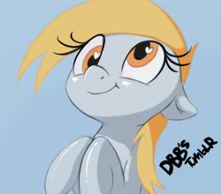 Size: 1229x1080 | Tagged: safe, artist:starblaze25, derpy hooves, pegasus, pony, g4, female, floppy ears, heart, heart eyes, mare, simple background, smiling, solo, wingding eyes