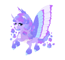 Size: 5700x5300 | Tagged: safe, artist:gigason, oc, oc only, oc:purple poinsettia, alicorn, pony, g4, absurd resolution, adoptable, alicorn oc, blank flank, blue eyes, blue hooves, blue pupils, coat markings, colored, colored belly, colored eyebrows, colored hooves, colored pinnae, colored pupils, colored wings, curly mane, curly tail, curved horn, ethereal mane, ethereal tail, eyebrows, eyebrows visible through hair, eyelashes, facial markings, female, female oc, fetlock tuft, flat colors, flowing mane, flowing tail, flying, gradient legs, gradient mane, gradient tail, hooves, horn, lavender coat, lidded eyes, looking back, magical lesbian spawn, mare, mare oc, multicolored mane, multicolored tail, multicolored wings, obtrusive watermark, offspring, pale belly, parent:pinkie pie, parent:princess luna, parents:lunapie, purple coat, purple wingtips, raised hoof, raised leg, simple background, smiling, snip (coat marking), socks (coat markings), solo, sparkles, sparkly legs, sparkly mane, sparkly tail, spread wings, starry legs, starry mane, starry tail, striped horn, tail, thick eyelashes, three quarter view, transparent background, unicorn horn, watermark, wings