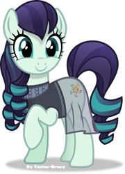 Size: 2079x2884 | Tagged: safe, artist:vector-brony, coloratura, earth pony, pony, g4, my little pony: friendship is magic, the mane attraction, clothes, cute, female, mare, raised hoof, rara, rarabetes, see-through, simple background, smiling, solo, transparent background, vector