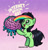 Size: 1206x1245 | Tagged: safe, artist:amynewblue, oc, oc:anon, earth pony, pony, 4chan, anon pony, brain, brainrot, female, green pony, mare, organs, question mark, rainbow, rot, solo