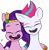 Size: 3944x4060 | Tagged: safe, artist:frownfactory, pipp petals, zipp storm, pegasus, pony, g5, duo, duo female, eyes closed, female, open mouth, open smile, royal sisters (g5), siblings, simple background, sisters, smiling, transparent background