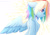 Size: 1323x935 | Tagged: safe, artist:chaosangeldesu, rainbow dash, pegasus, pony, g4, solo, spread wings, standing, wings