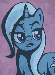 Size: 619x845 | Tagged: safe, artist:rosa ushiromiya, trixie, pony, unicorn, g4, bust, female, horn, mare, solo, trace