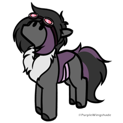 Size: 3000x3000 | Tagged: safe, artist:purple wingshade, oc, oc only, oc:mimicry, changedling, changeling, pony, female, mare, purple changeling, solo