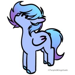 Size: 3000x3000 | Tagged: safe, artist:purple wingshade, oc, oc only, oc:crystal cloud, pegasus, pony, female, mare, solo