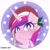 Size: 2028x2048 | Tagged: safe, artist:eltrash_art6, princess cadance, alicorn, pony, g4, blushing, christmas, cute, cutedance, female, hat, holiday, holly, icon, mare, santa hat, snow, solo, white pupils