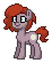 Size: 184x220 | Tagged: safe, oc, oc:sugary caramel party, earth pony, pony, pony town, female, freckles, mare, offscreen character, offspring, parent:caramel, parent:pinkie pie, parents:carapie, simple background, solo, transparent background