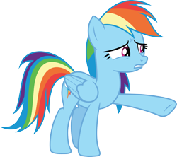 Size: 3373x3000 | Tagged: safe, artist:cloudy glow, rainbow dash, pegasus, pony, g4, my little pony: friendship is magic, the end in friend, female, mare, simple background, solo, transparent background, vector