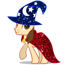 Size: 1024x1024 | Tagged: safe, artist:bubbacheezit, oc, oc only, oc:caleb, alicorn, cape, clothes, hat, male, simple background, solo, sorcerer, transparent background