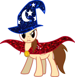 Size: 1600x1644 | Tagged: safe, artist:bubbacheezit, oc, oc only, oc:caleb, alicorn, g4, cape, clothes, hat, male, simple background, solo, sorcerer, transparent background