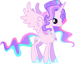 Size: 10112x8645 | Tagged: safe, artist:shootingstarsentry, queen haven, alicorn, pony, g5, absurd resolution, alicornified, alternate design, concave belly, havencorn, race swap, simple background, slender, solo, thin, transparent background