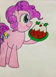 Size: 1080x1472 | Tagged: safe, artist:yamikarishadow6, pinkie pie, g4, baking, fruitcake