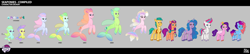 Size: 9753x2099 | Tagged: safe, destiny (g5), hitch trailblazer, izzy moonbow, misty brightdawn, pipp petals, sunny starscout, zipp storm, earth pony, pegasus, pony, seapony (g4), unicorn, enchantment under the sea, g5, my little pony: tell your tale, official, leak, spoiler:g5, spoiler:my little pony: tell your tale, spoiler:tyts02e28, .psd available, bioluminescent, colt, concept art, dorsal fin, female, filly, fin, fin ears, fin wings, fins, fish tail, foal, horn, looking at you, male, mane five, mane six (g5), mane stripe sunny, mare, rebirth misty, reference sheet, sea pony (g5), smiling, smiling at you, stallion, tail, wings