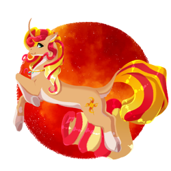 Size: 2000x2000 | Tagged: safe, artist:oneiria-fylakas, sunset shimmer, pony, unicorn, g4, horn, solo