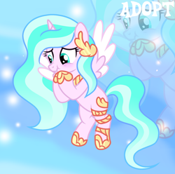 Size: 1280x1272 | Tagged: safe, artist:vi45, oc, alicorn, pony, adoptable, female, mare, solo