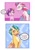 Size: 1240x1754 | Tagged: safe, artist:maxi_ponie, part of a set, hitch trailblazer, pipp petals, zipp storm, dragon, pegasus, pony, series:dragon au, g5, alternate universe, be careful what you wish for, blaze (coat marking), blushing, chest fluff, coat markings, colored wings, comic, diadem, dracozipp, dragon family, dragoness, dragonified, embarrassed, facial markings, female, folded wings, hitchdragon, imminent transformation, implied shipping, implied stormblazer, implied straight, jewelry, male, mare, multicolored wings, part of a series, pony to dragon, post-transformation, regalia, species swap, speech bubble, tempting fate, this will end in transformation, transformation, wings, wish