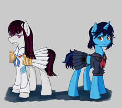 Size: 1280x1138 | Tagged: safe, artist:askwintergraphitepony, oc, oc:winter graphite, pony, unicorn, clothes, costume, female, horn, mare, nightmare night costume, ryuko matoi, satsuki kiryuin