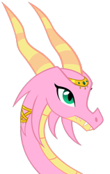 Size: 600x950 | Tagged: safe, artist:queencold, scales (g4), dragon, g4, bust, dragoness, fangs, female, jewelry, simple background, solo, story included, transparent background