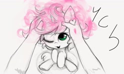 Size: 3744x2263 | Tagged: safe, artist:darkstylerz, oc, human, pony, commission, cute, hair, human on pony petting, petting, smol, washing, your character here