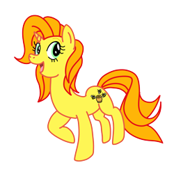 Size: 3024x3024 | Tagged: safe, artist:omegaridersangou, bumblesweet, unicorn, g3, g4, g3 to g4, generation leap, happy, horn, open mouth, smiling, solo