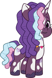 Size: 1811x2717 | Tagged: safe, violette rainbow, pony, unicorn, g5, my little pony: tell your tale, official, .ai available, .svg available, concept art, female, filly, foal, horn, simple background, solo, svg, transparent background, vector