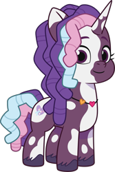 Size: 1811x2718 | Tagged: safe, violette rainbow, pony, unicorn, g5, my little pony: tell your tale, official, .ai available, .svg available, concept art, female, filly, foal, horn, simple background, solo, svg, transparent background, vector