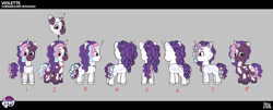 Size: 3948x1598 | Tagged: safe, violette rainbow, pony, unicorn, g5, my little pony: tell your tale, official, .psd available, concept art, female, filly, foal, horn, solo