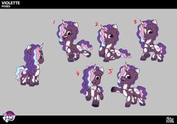 Size: 2651x1865 | Tagged: safe, violette rainbow, pony, unicorn, g5, my little pony: tell your tale, official, .ai available, .psd available, .svg available, concept art, female, filly, foal, horn, solo, vector