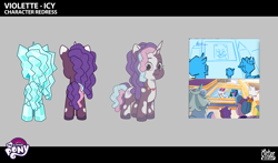 Size: 2227x1311 | Tagged: safe, violette rainbow, pony, unicorn, g5, icy prints, my little pony: tell your tale, no place like home, official, .ai available, .psd available, .svg available, concept art, female, filly, foal, horn, vector