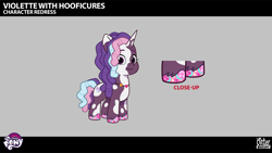 Size: 2844x1606 | Tagged: safe, violette rainbow, pony, unicorn, g5, got to trot, my little pony: tell your tale, official, .ai available, .psd available, .svg available, concept art, female, filly, foal, horn, solo, vector